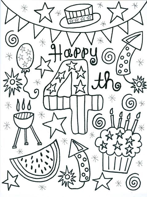 4th Of July Coloring Pages 2022