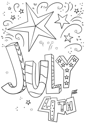 4th Of July 2023 Coloring Pages