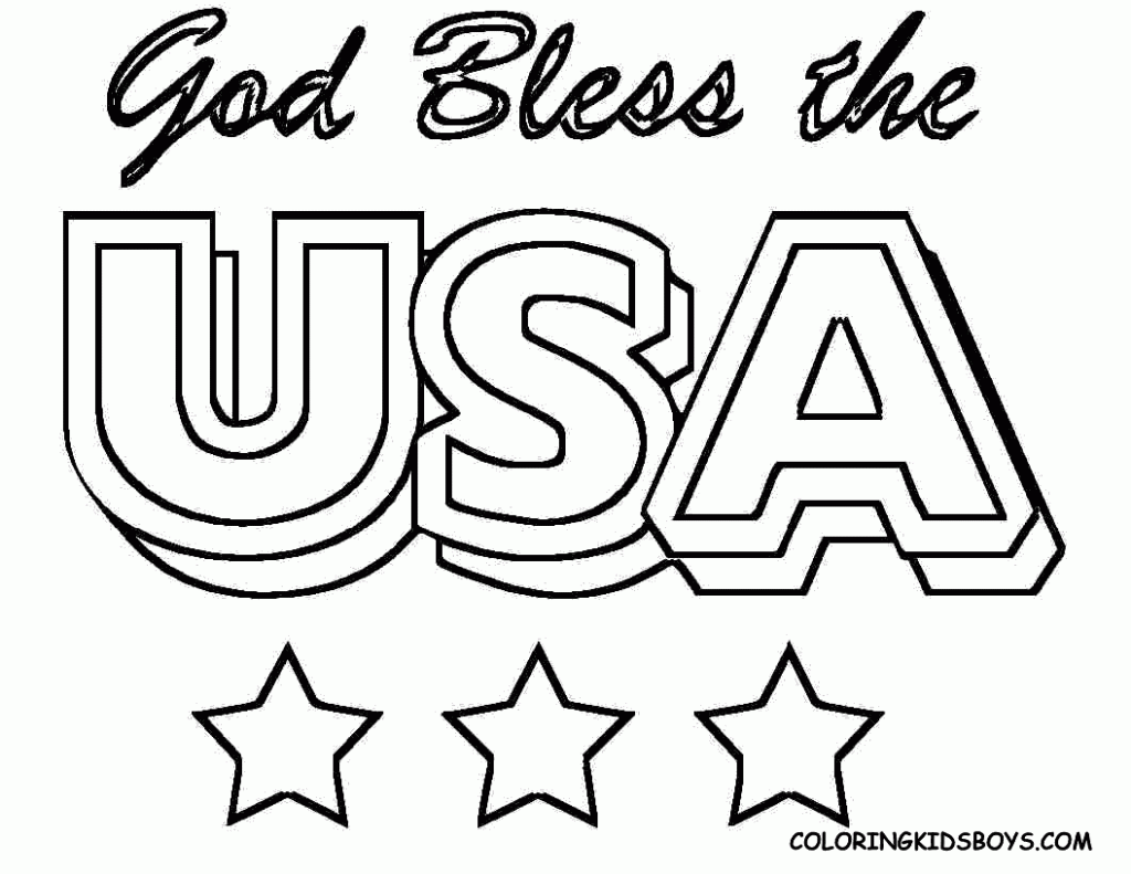 4th Of July Printable Coloring Pages For Kids