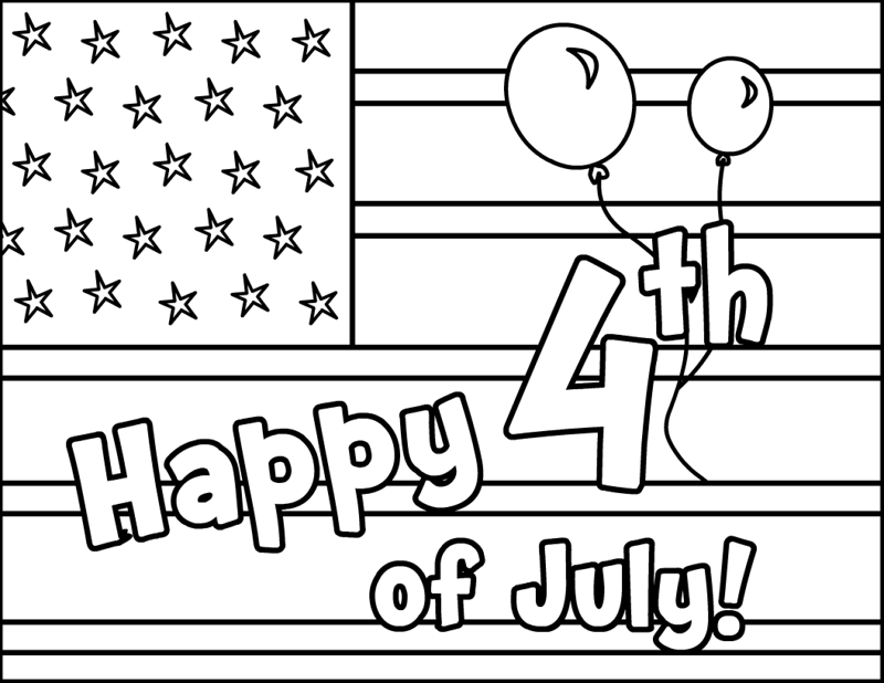 4th Of July Coloring Pages