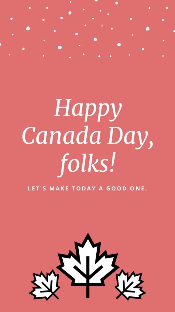 Canada Day Image 1st July
