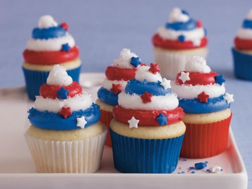 Easy 4th of July Cupcakes